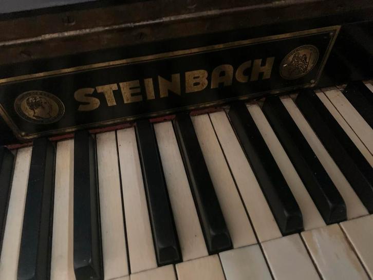 Antieke Steinbach piano - Mooi meubelstuk, Muziek en Instrumenten, Piano's, Gebruikt, Piano, Zwart, Ophalen