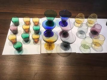 Vintage Glazen Set beschikbaar voor biedingen