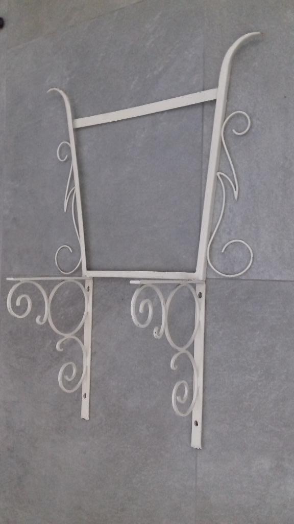 Vintage kappers kaptafel van smeedijzer, Huis en Inrichting, Tafels | Kaptafels, Gebruikt, Minder dan 100 cm, 50 tot 100 cm, Overige materialen