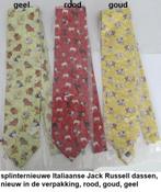SPLINTERNIEUWE ITALIAANSE stropdassen, JACK RUSSELL honden, Ophalen of Verzenden, Nieuw, Overige kleuren, Met patroon