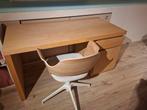 Ikea bureau + bureaustoel - klaar voor een nieuw leven!, Ophalen, In hoogte verstelbaar, Gebruikt, Bureau