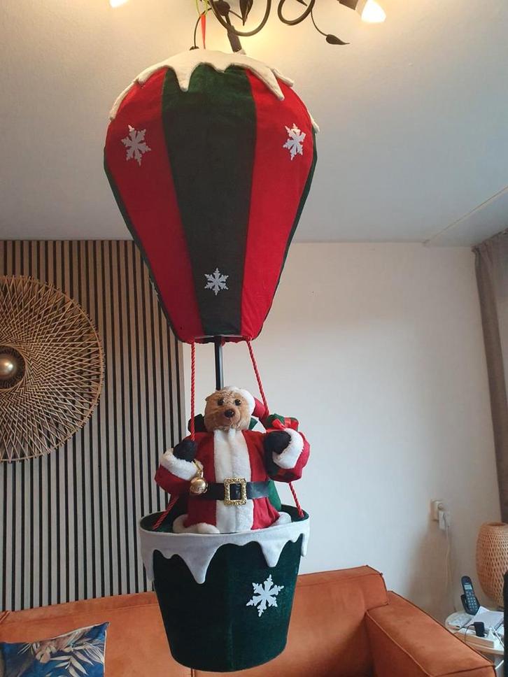 Grote hangende kerst luchtballon met kerstbeer inklapbaar, Diversen, Kerst, Ophalen of Verzenden