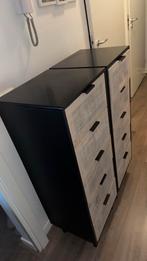 2 ladekasten te koop! Van hout., Huis en Inrichting, Kasten | Ladekasten, Ophalen, Gebruikt, 5 laden of meer, 100 tot 150 cm