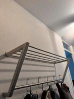 Kapstok RVS haken en hoedenplank, Huis en Inrichting, Woonaccessoires | Kapstokken, Zo goed als nieuw, Minder dan 100 cm, Hout