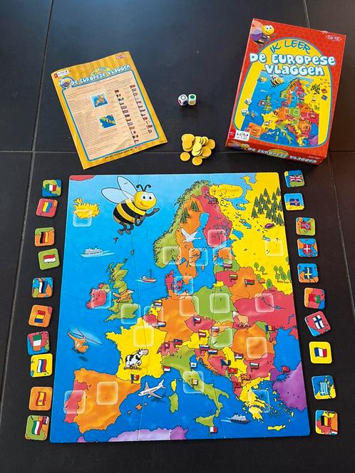 Ik leer de Europese vlaggen - Tactic, Kinderen en Baby's, Speelgoed | Educatief en Creatief, Zo goed als nieuw, Ontdekken, Ophalen of Verzenden