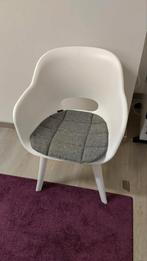 2 Witte Tuinstoelen (binnen gebruikt), Tuin en Terras, Ophalen, Zo goed als nieuw, Kunststof
