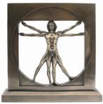 Leonardo Da Vinci VITRUVIAN MAN Sculpture Bronze., Nieuw, Ophalen of Verzenden