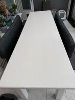 Grote tafel en 2 banken, Huis en Inrichting, Tafels | Eettafels, Ophalen, Gebruikt, 200 cm of meer, 50 tot 100 cm