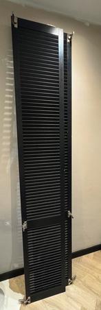 Louvredeur grenen gelakt zwart RAL9011 242,2 x 39,4 cm, Ophalen, Gebruikt