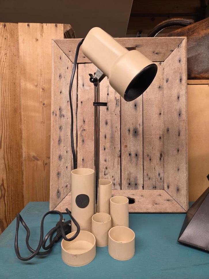 Vintage Space Age Vrieland lamp met pennenbak, Verzamelen, Retro, Huis en Inrichting, Ophalen