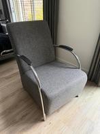Grijze fauteuil, Huis en Inrichting, Ophalen, Gebruikt, Minder dan 75 cm, 50 tot 75 cm