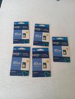 Simkaart LycaMobile 40gb internet, Ophalen, Zo goed als nieuw, 128 GB
