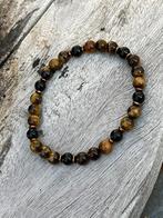 NIEUW edelsteen armband - A kwaliteit, Bruin, Nieuw, Ophalen of Verzenden, Elastiek