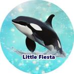 LF3994 ouwel orca 20x4,7cm eetbare cupcake rondjes vers, Ophalen of Verzenden, Nieuw, Cupcakes, Versiering