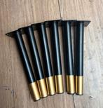 6x zwart gouden pootjes oa tafel/ kast etc, Ophalen of Verzenden, Zo goed als nieuw