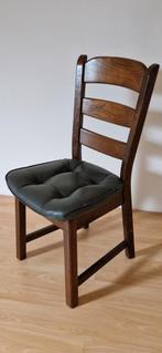 4 nette eetkamerstoelen, Huis en Inrichting, Stoelen, Ophalen, Leer