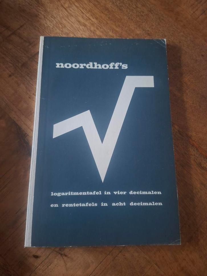 Noordhoff Logaritmentafel & Rentetafels, Boeken, Studieboeken en Cursussen, Ophalen of Verzenden