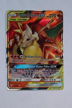 Charizard & Braixen GX 22/236 Pokemon S&M Cosmic Eclipse, Ophalen of Verzenden, Zo goed als nieuw, Losse kaart, Foil