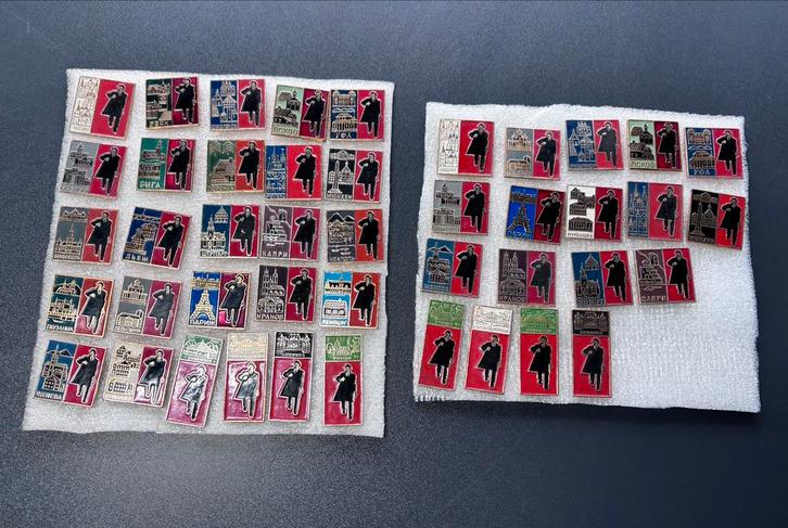 Vintage Sovjet Speldjes - Lenin & Europese Steden (44), Verzamelen, Speldjes, Pins en Buttons, Gebruikt, Speldje of Pin, Stad of Land