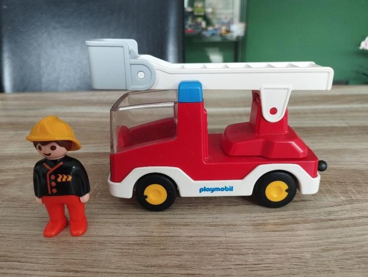 Playmobil 123 Brandweerwagen 6716, Kinderen en Baby's, Speelgoed | Playmobil, Gebruikt, Ophalen of Verzenden