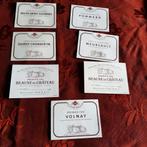 7 franse wijnetiketten Bourgogne Meursault Pommard Volnay, Verzamelen, Wijnen, Verzenden, Frankrijk, Rode wijn