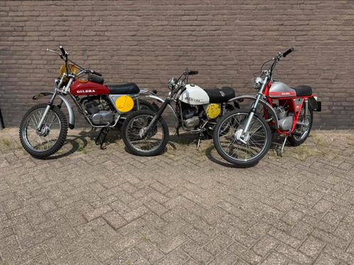 3 x GILERA ENDURO (3 soorten) als set te koop, Fietsen en Brommers, Brommers | Oldtimers, Overige merken, Ophalen
