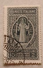Italiaanse Postzegel - Heilige Benedictus, Ophalen of Verzenden, Gestempeld