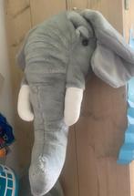2 x Dierenkop - Olifant plush kinderkamer jungle, Ophalen, Zo goed als nieuw, Wanddecoratie