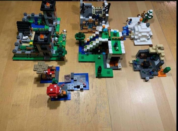 Grote hoeveelheid minecraft lego sets (in 1 keer verkopen), Kinderen en Baby's, Speelgoed | Bouwstenen, Gebruikt, Overige merken