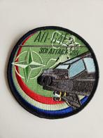301 Sqn Squadron Apache AH64 Nato Navo-Top Navo Summit Patch, Ophalen of Verzenden, Landmacht, Nederland, Embleem of Badge