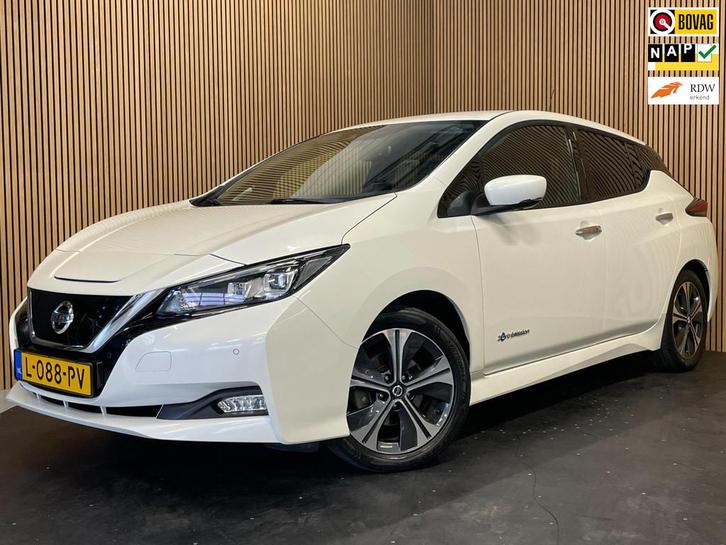 Nissan LEAF Tekna 40 kWh|LEDER|KEYLESS|ACC|360 CAMERA|CARPLA, Auto's, Nissan, Bedrijf, Te koop, Leaf, 360° camera, ABS, Achteruitrijcamera
