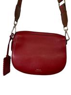 Ralph Lauren schoudertas, Ophalen of Verzenden, Leer, Rood