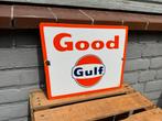 Good Gulf emaille reclamebord, Verzamelen, Merken en Reclamevoorwerpen, Reclamebord, Gebruikt, ., Ophalen of Verzenden
