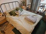 IKEA bed inclusief matras, dekbed en beddengoed, Huis en Inrichting, Slaapkamer | Bedden, Gebruikt, 140 cm, Wit, Hout