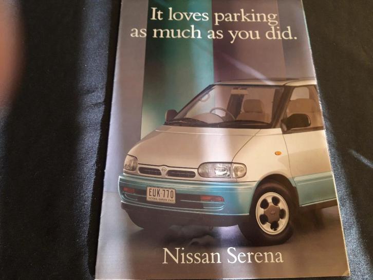 folder Nissan Serena (AUS) 1999, Boeken, Auto's | Folders en Tijdschriften, Zo goed als nieuw, Nissan, Ophalen of Verzenden