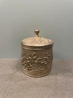 Vintage Verzilverd DE theedoosje Herbert Hooikaas, Ophalen of Verzenden, Zilver