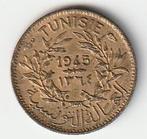 50  cent  1945  Tunesië. km. 246, Ophalen of Verzenden, Overige landen, Losse munt
