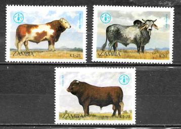 Zambia 1987 Veeteelt koe stier rund postfris