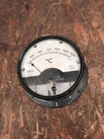 Oude thermometer pottenbakkersoven industriël, Doe-het-zelf en Verbouw, Meetapparatuur, Ophalen, Gebruikt, Industriële meter, Oude doos