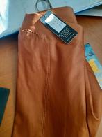 Flared leerlook  broek met splitjes  38, Verzenden, Nieuw
