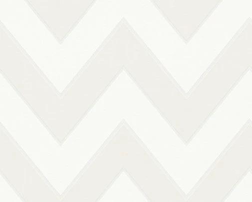 Michalsky Living Zigzag Behang - Beige, Huis en Inrichting, Stoffering | Behang, Wit, Beige, 75 m² of meer, Ophalen of Verzenden