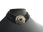 Gitten rouwslot zilveren slot klederdracht, Sieraden, Tassen en Uiterlijk, Antieke sieraden, Ophalen of Verzenden, Zilver, Ketting