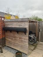 Fietsenoverkapping/Afvalbakberging - 180x180cm, Tuin en Terras, Ophalen, Gebruikt, Hout, Fietsenberging