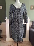 Claudia Strater warm zwart witte jurk 42 met taille riem, Kleding | Dames, Jurken, Maat 38/40 (M), Verzenden, Zwart, Zo goed als nieuw