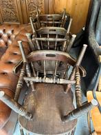 8 Vintage cafestoelen, Ophalen, Gebruikt, Bruin, Vintage