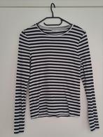 Zwarte witte streep top / trui ONLY Pigalle - maat M, Maat 38/40 (M), Zwart, Pigalle, Ophalen of Verzenden