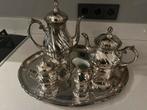 Verzilverd porseleinen koffie-theeservies Thomas Germany, Antiek en Kunst, Ophalen