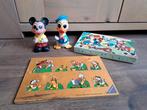 Vintage Disney houten puzzel stempeldoos piepfiguren per st, Ophalen of Verzenden, Gebruikt