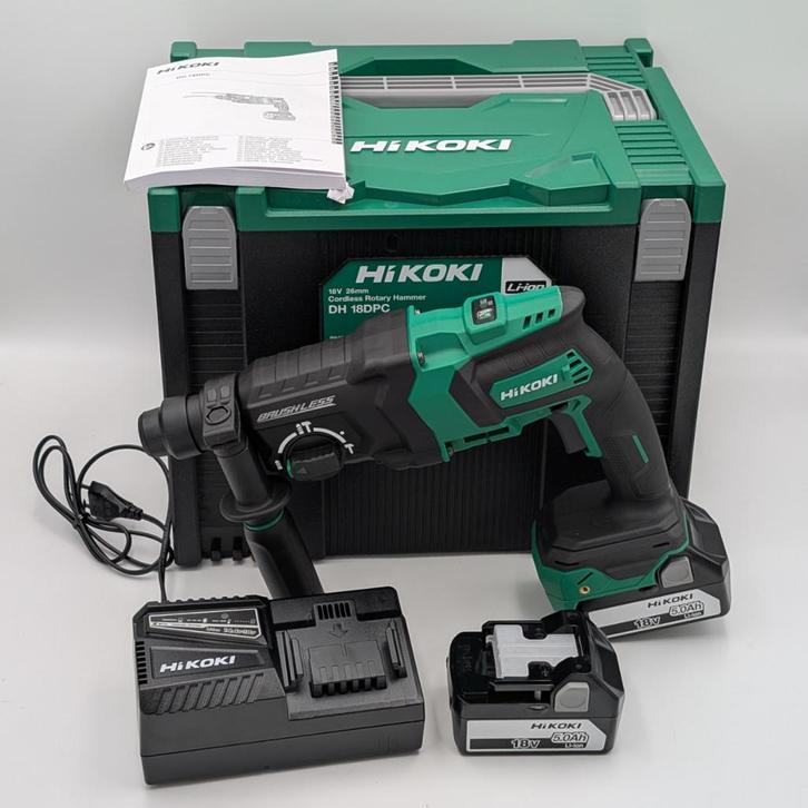 Hikoki DH18DPC Accu Boorhamer SDS+ 18V 5Ah - NIEUW in koffer, Doe-het-zelf en Verbouw, Gereedschap | Boormachines, Zo goed als nieuw