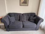 2 grijze banken inclusief kussens, Huis en Inrichting, Banken | Bankstellen, Ophalen, Gebruikt, Klassiek, Driepersoons